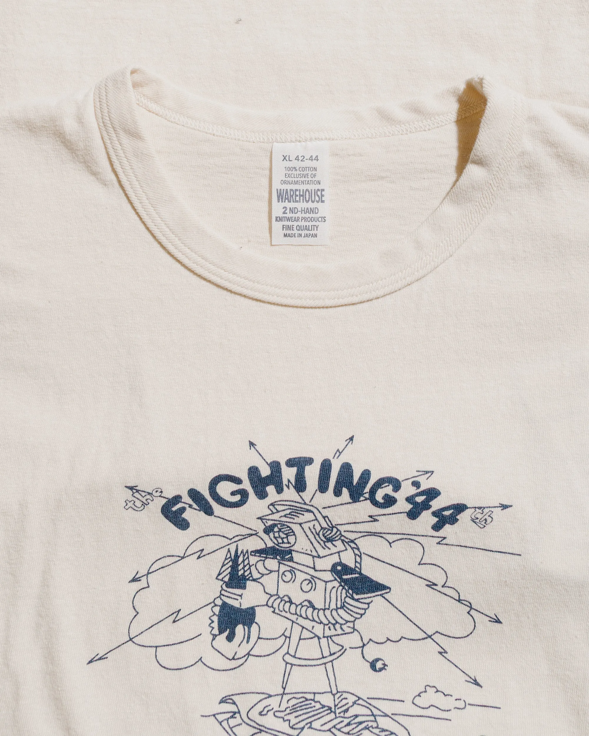 Non Irritating Tags Non Restrictive Fit Warehouse Lot. 4064 Fighting '44 Cream