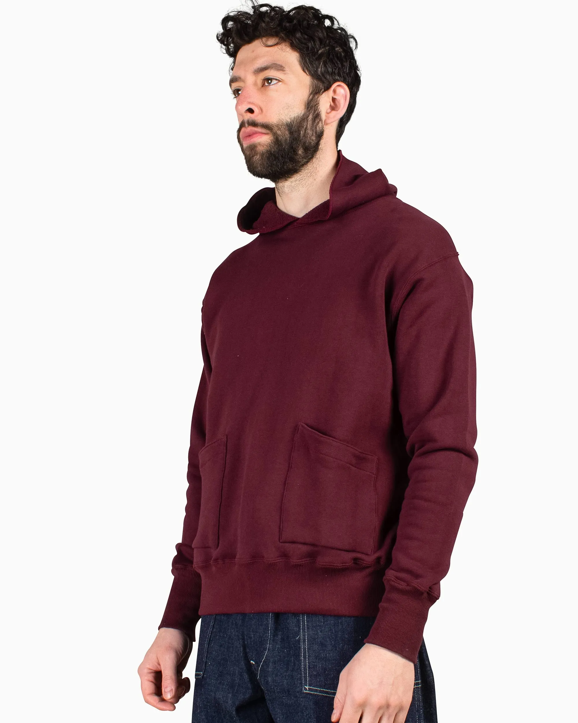 Street-Ready Look slim fit Warehouse Lot. 453 Separate Pocket Set In Hoodie Bordeaux