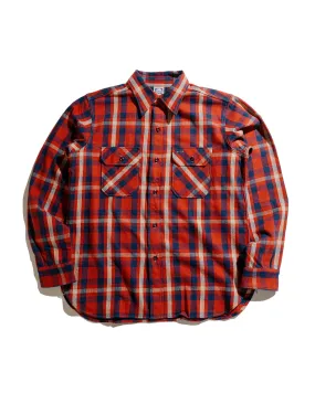 Camouflage Style Warehouse Lot. JG-06-2 The Ancient Flannel (The Rounded Pockets) B Pattern Red/Navy