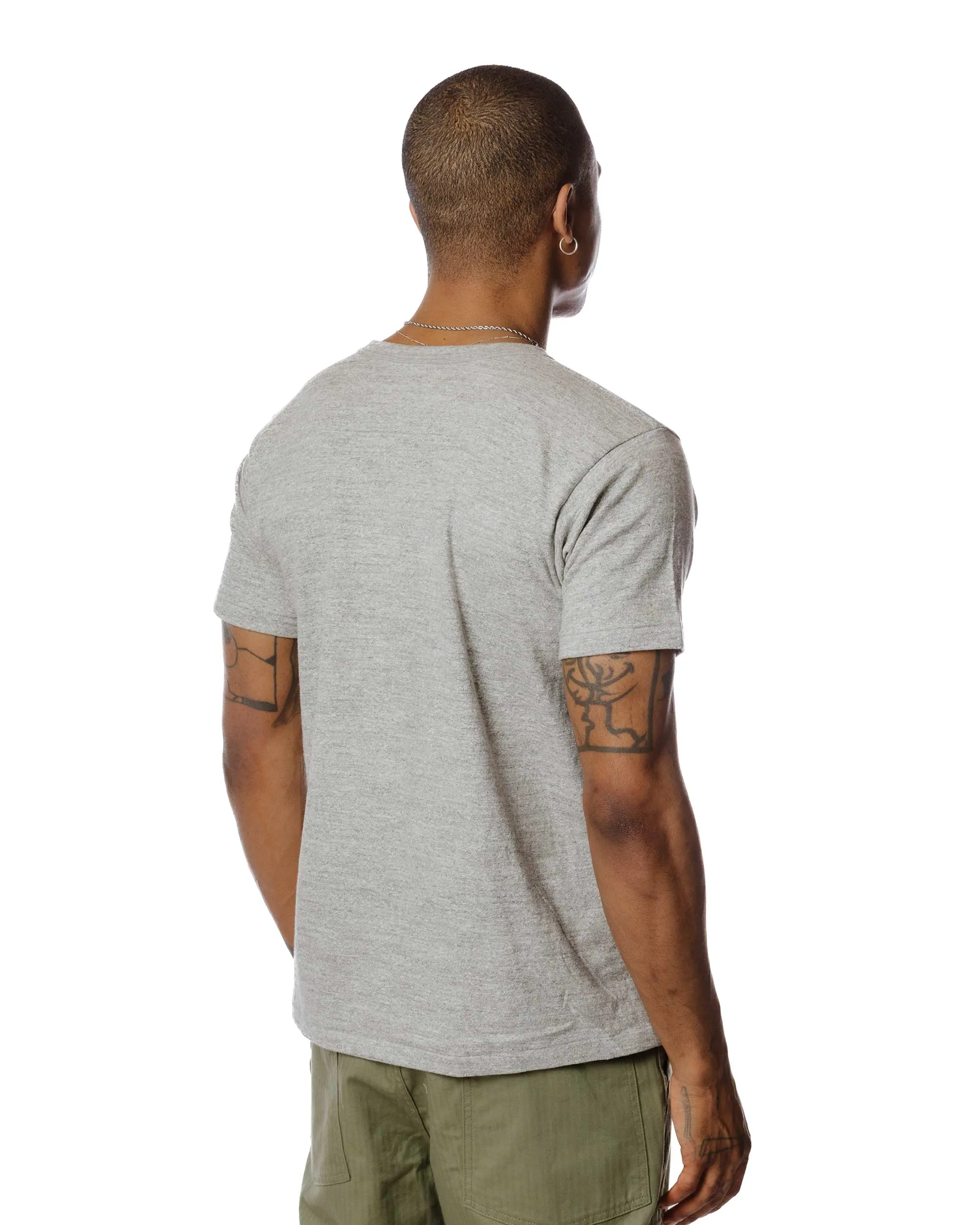 Warehouse Lot. JG-CS06 Standard T-Shirt Heather Grey All-Season Comfort Wear Collared