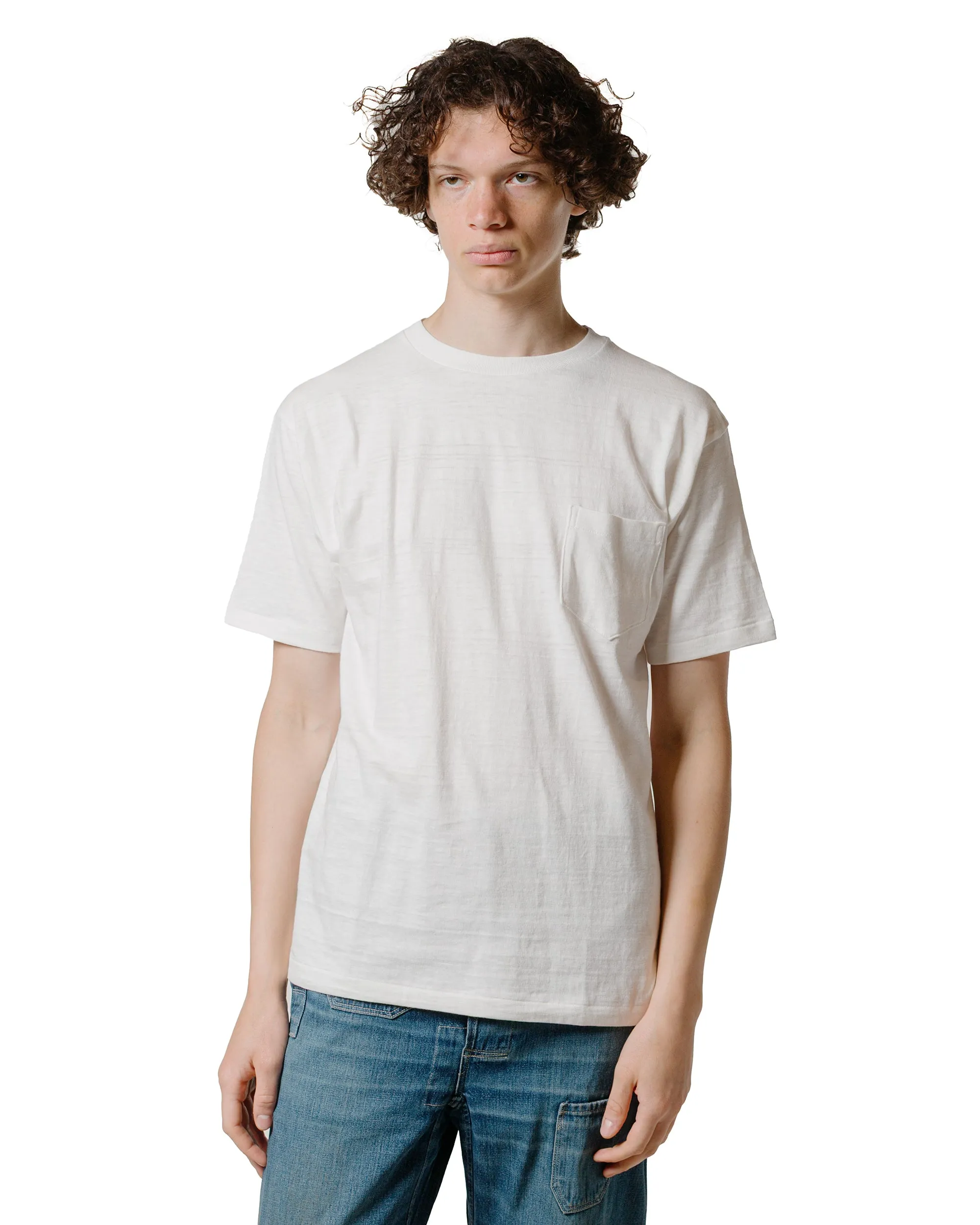 Warehouse Lot. JG-CS07 Standard Pocket T Off White Sporty Layer Functional Style