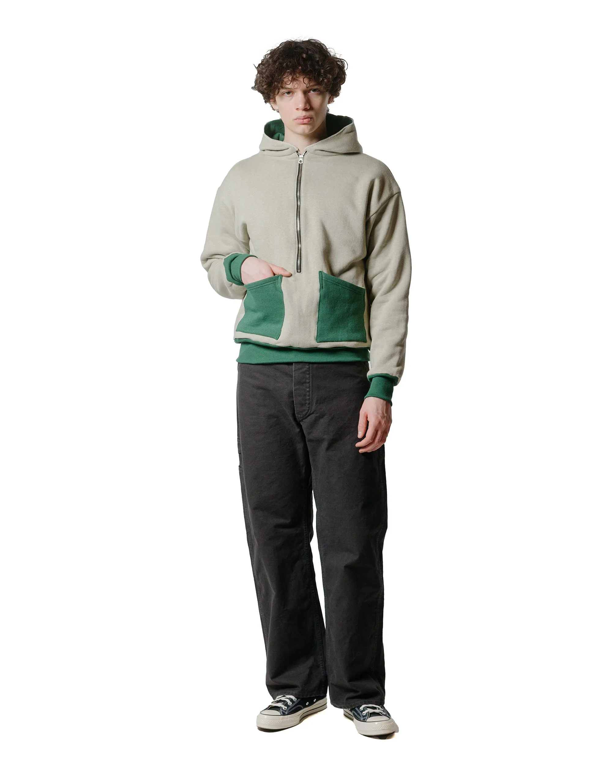 Warehouse Lot. JG-CS11 The Olympic Champion Sweat Parka Beige/Green Urban Trend