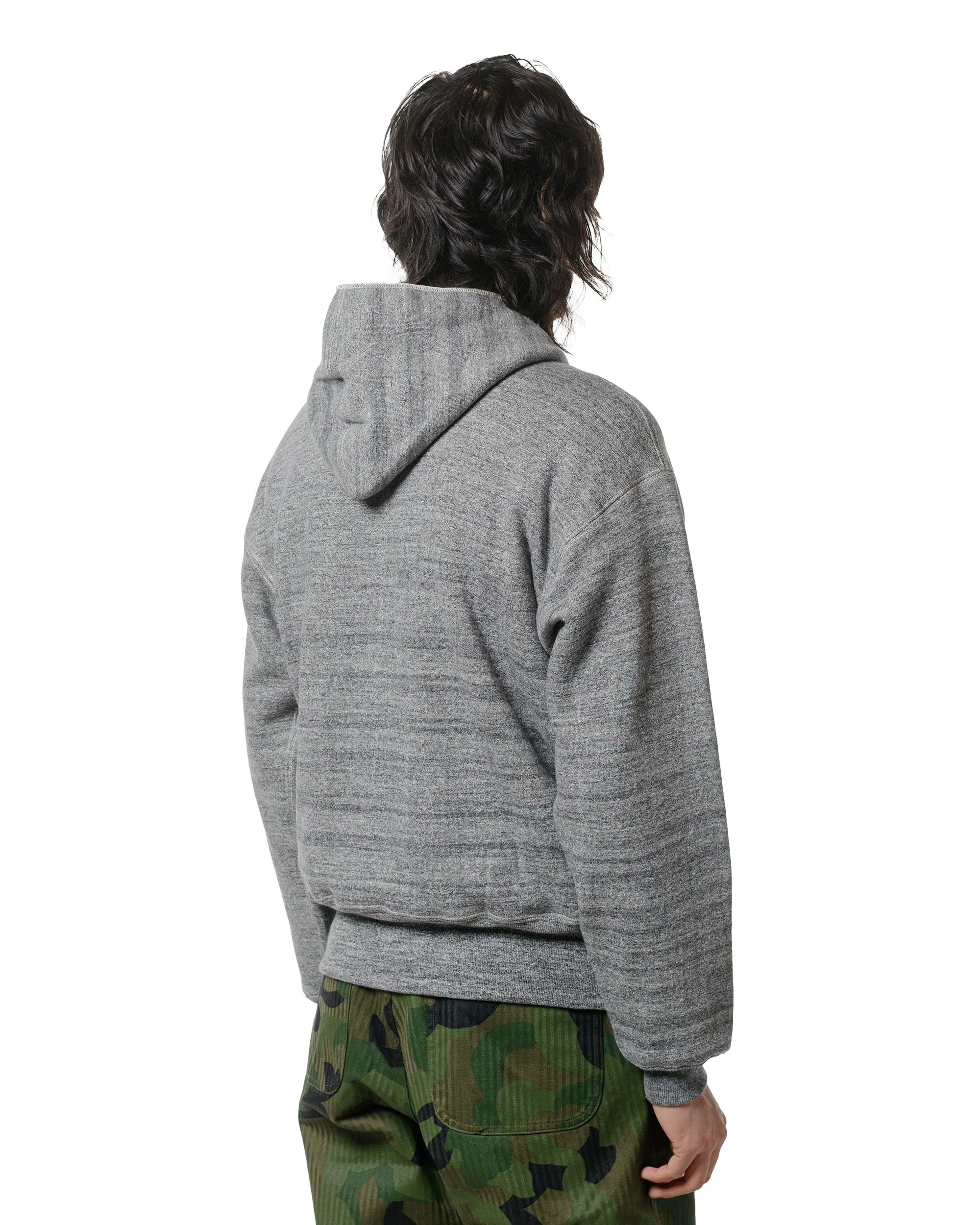 Warehouse Lot. JG-CS12 The Knockout Sweatparka Plain Dark Heather Gray Versatile Piece
