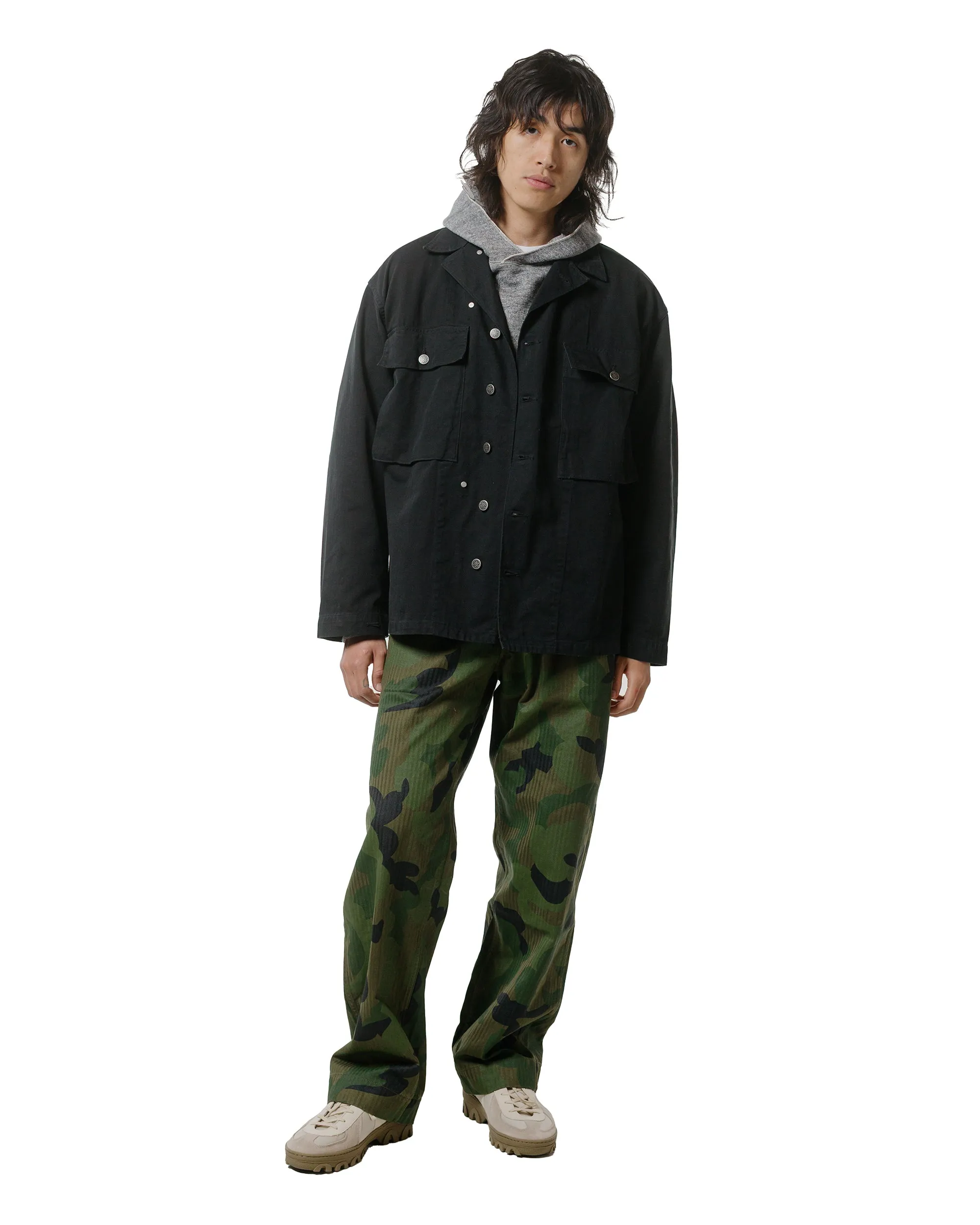 Short Warehouse Lot. JG-CS12 The Knockout Sweatparka Plain Dark Heather Gray