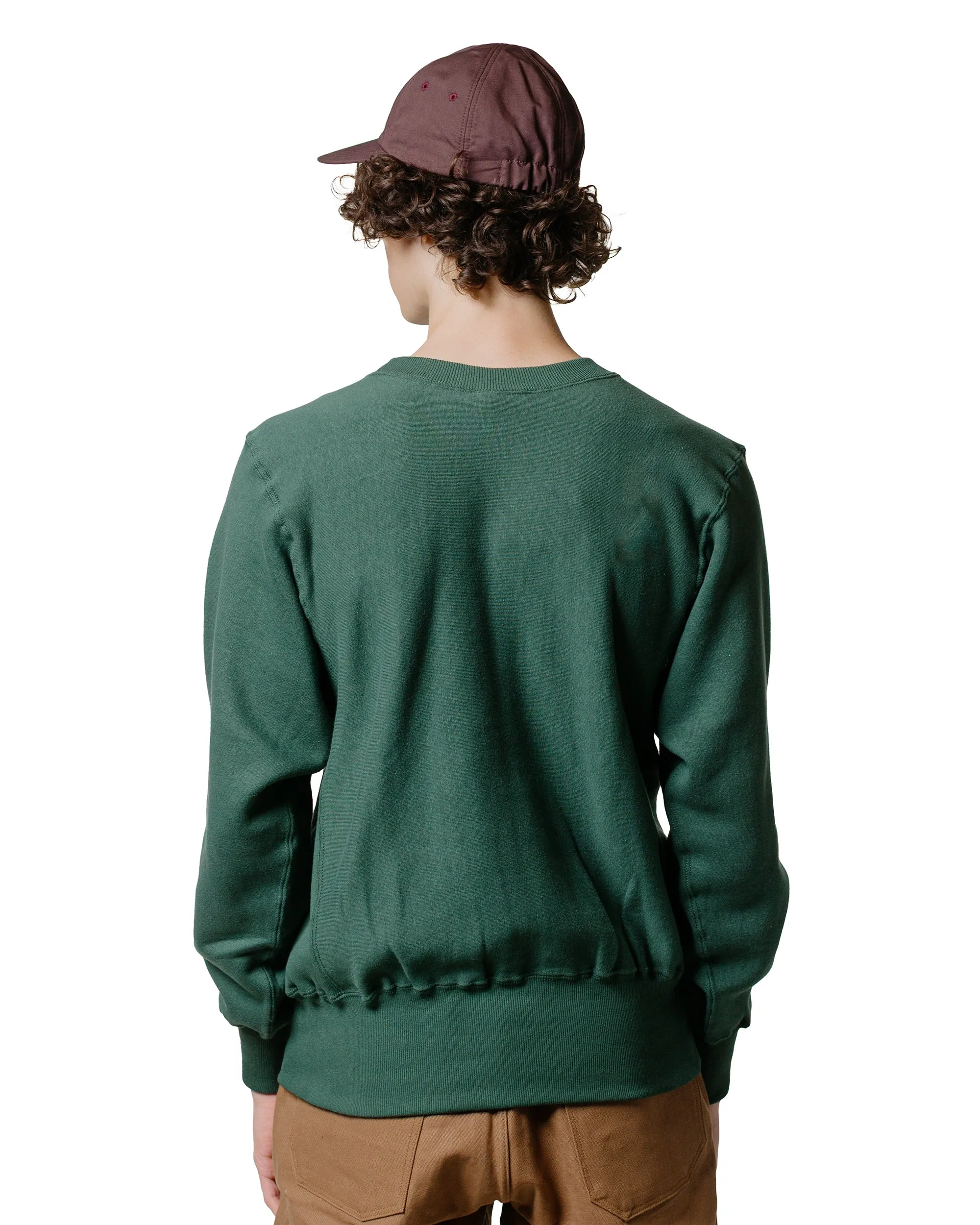 anti pill coating Warehouse Lot. JG-CS18 RW Crewneck No Print Dark Green