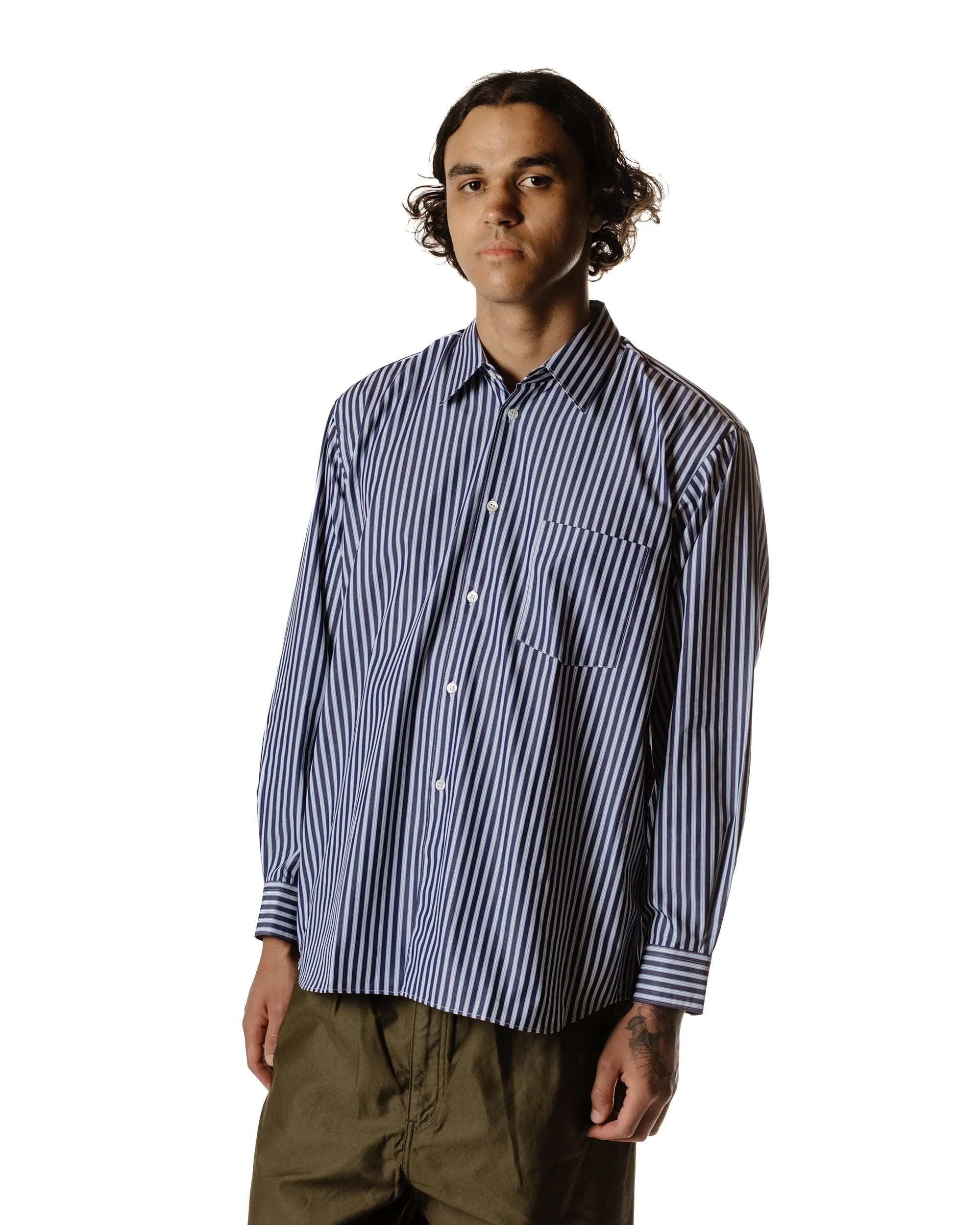 Summer Camp Comme des Gar?ons SHIRT Wide Classic Big Collar Shirt Stripe 3