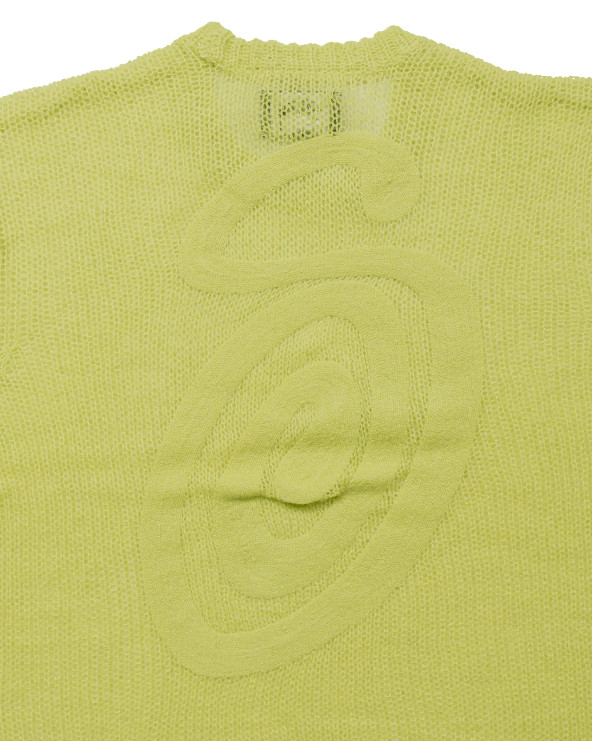 St??ssy S Loose Knit Sweater Lime Active Design product swimming suitability