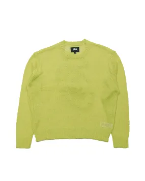 Athletic Hoodie rainy day wear St??ssy S Loose Knit Sweater Lime