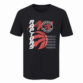 Stylish Comfort Quick Release Moisture Transfer NBA - Men's Toronto Raptors Rushing Short Sleeve T-Shirt (NAXA09JMSC3A1PB 00BLK)