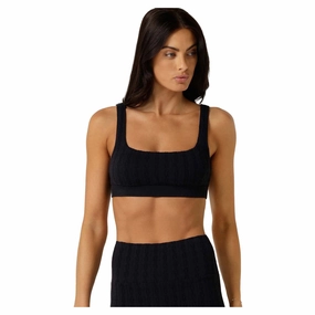 Supportive Padding Stretch seams Women's Cable Seamless Sports Bra