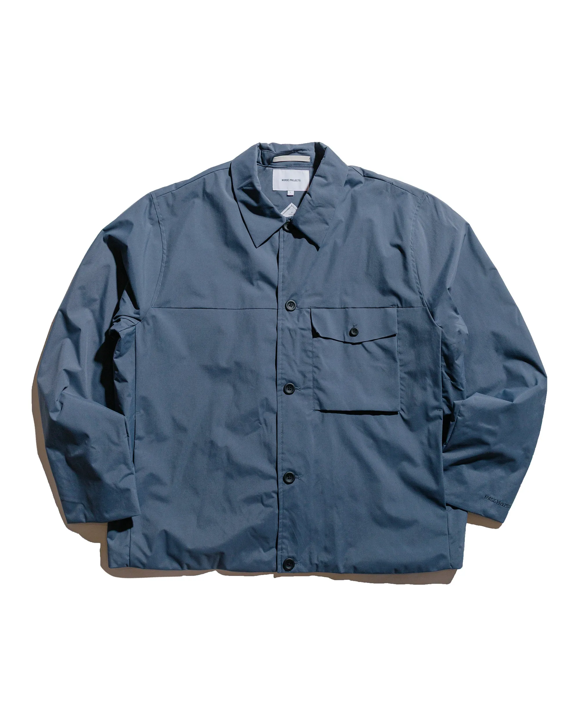 Anti Static Lining Everyday Outfit Norse Projects Marcus Windstopper Overshirt Graphite