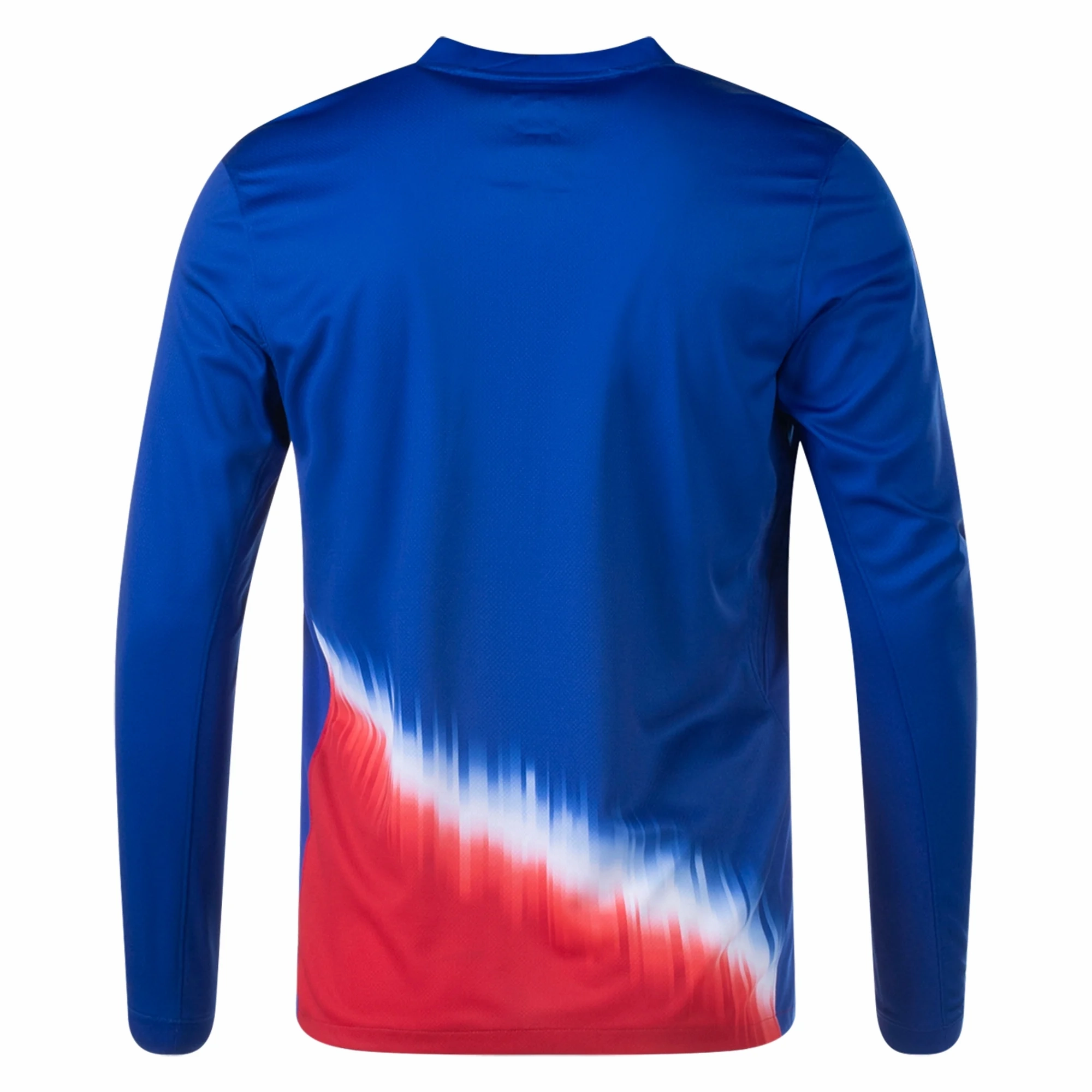 Nike United States Long Sleeve Away Jersey 24/25 (Old Royal/Sport Red) Colorfast Dye Methods Compact Knit Texture