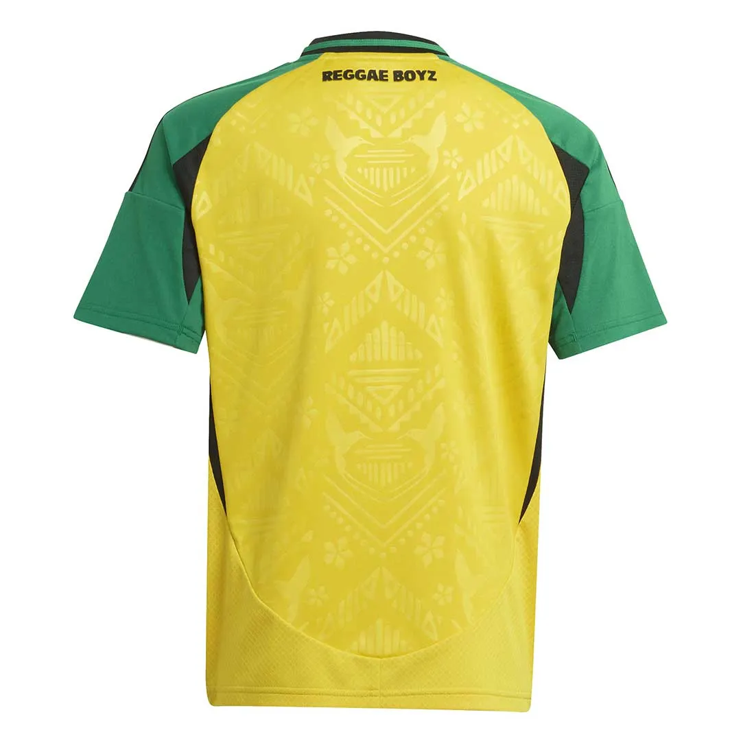 Rush Hour Slub Yarn Texture adidas - Kids' (Youth) Jamaica 24 Home Jersey (IS5674)