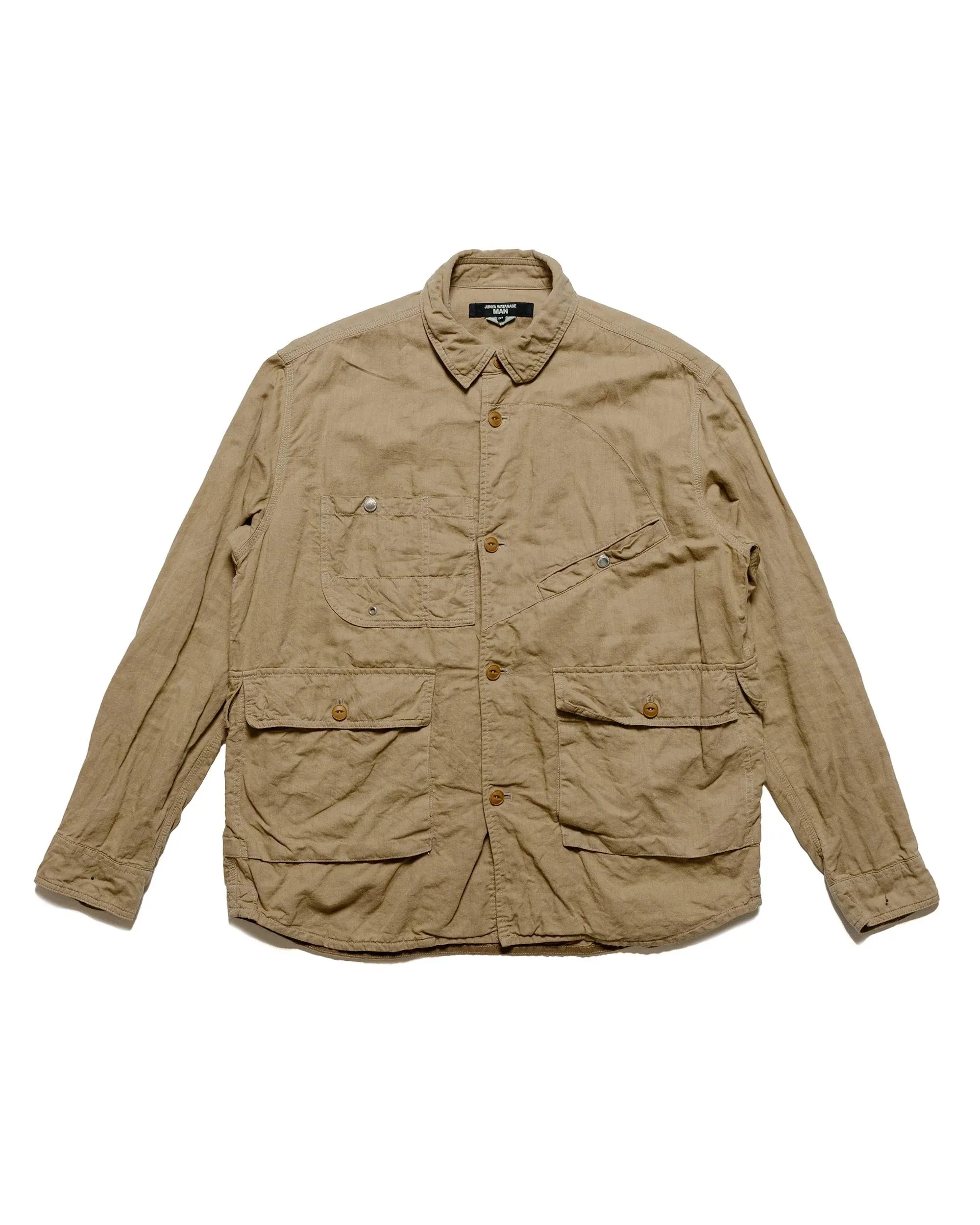 Spring Collection Junya Watanabe MAN Cotton Linen Shirt Beige