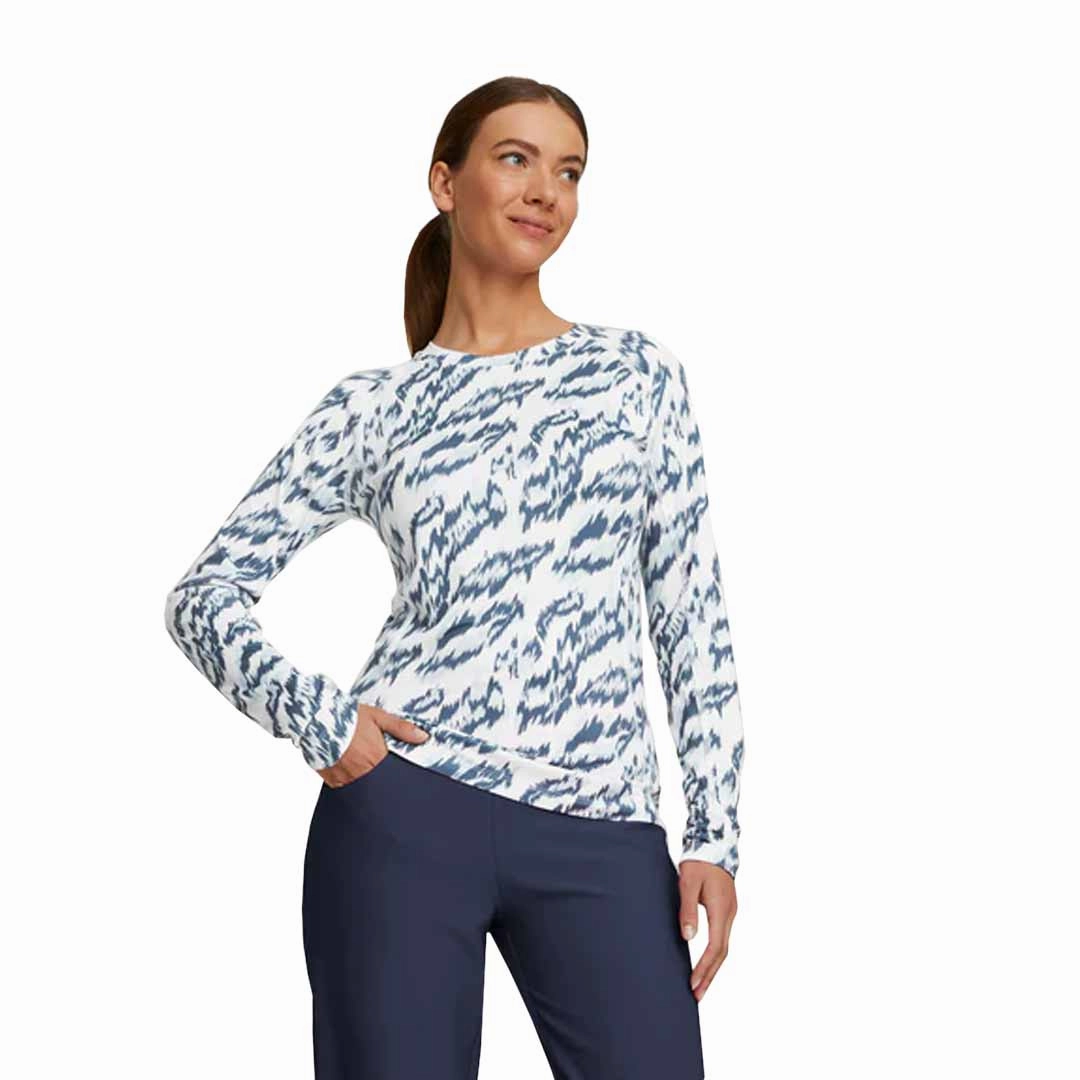 Recycled Material Options Quick Cooling System Puma - Women's YouV Animal Long Sleeve T-Shirt (539031 01)