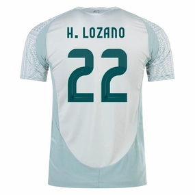 Cozy Comfort Air Optimized adidas Mens Mexico Authentic Hirving Lozano Away Jersey 24/25 (Linen Green)