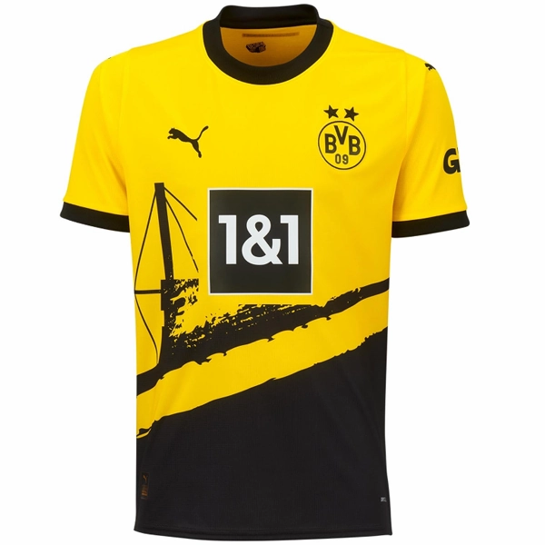 Puma Borussia Dortmund Home Jersey 23/24 (Cyber Yellow/Puma Black) Training Fit Sport Ready