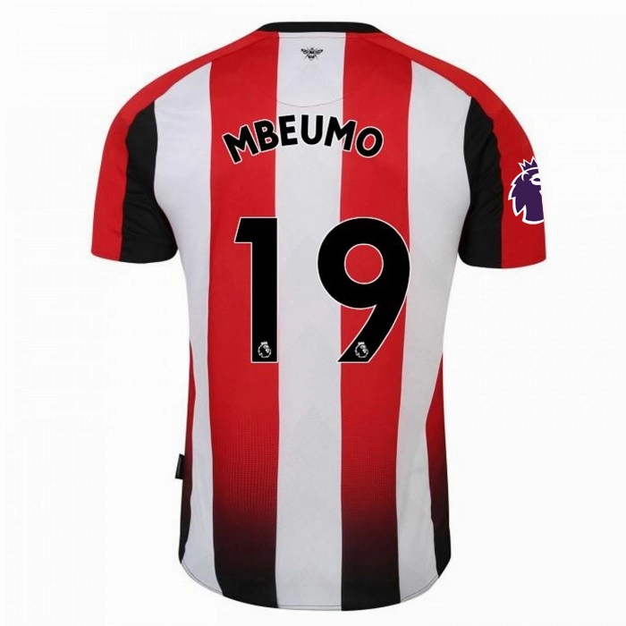 All Day Comfort Flex Umbro Brentford Bryan Mbeumo Home Jersey w/ EPL Patch 24/25 (Red/White)