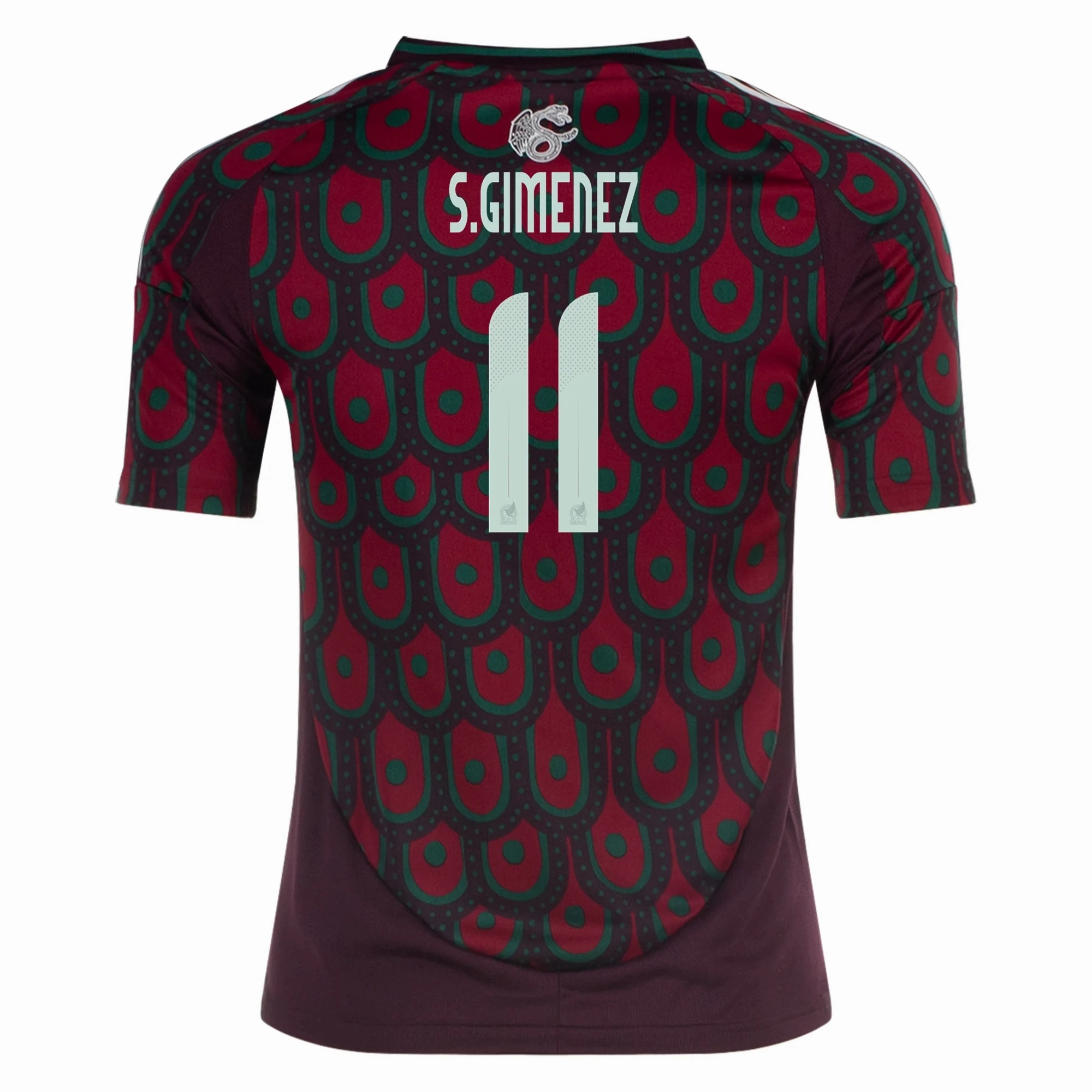 Active Hours Breathable Mesh Panels adidas Youth Mexico Santiago Gim??nez Home Jersey 24/25 (Multicolor)