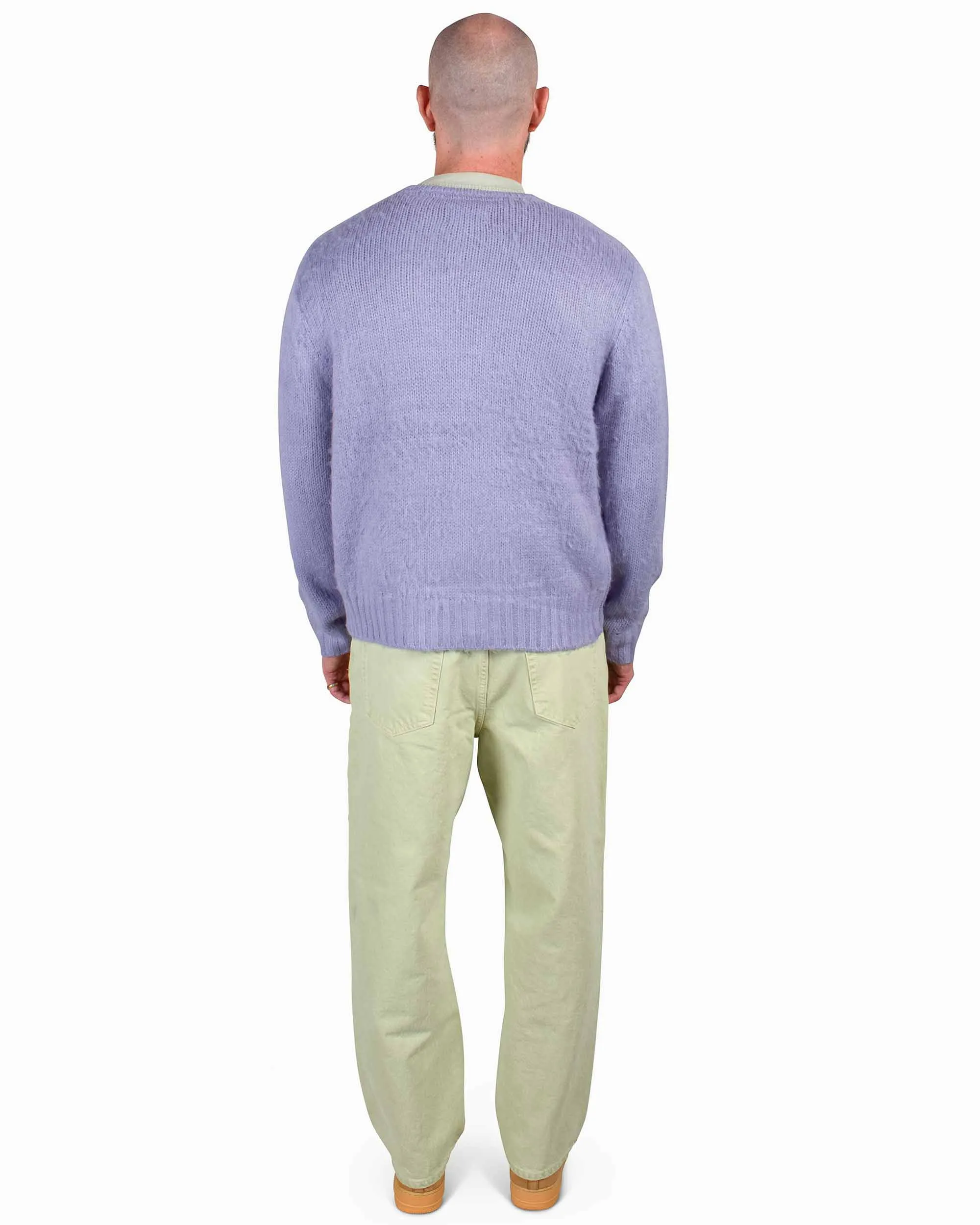 rhinestone accents Outdoor Ready St??ssy Brushed Cardigan Lavender
