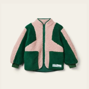 Wynken Wilderness Jacket, Pink/Green Light Reflective Logos Breathable Technology