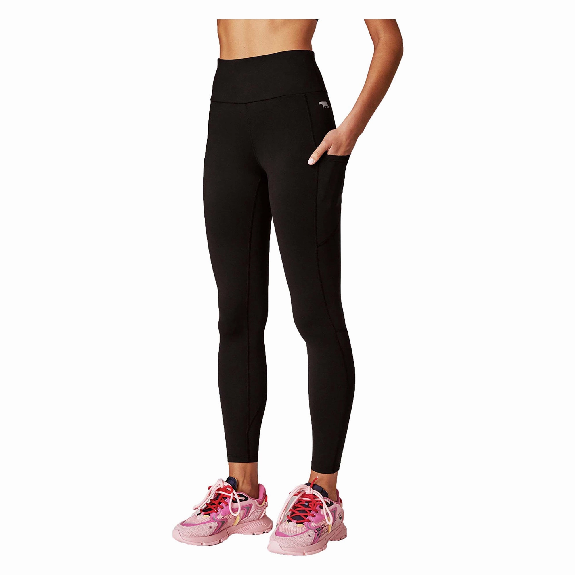 Women's Ab Waisted 28 Inch Flex Peach Tights Slimming Fit Urban Commuter Home Lounge