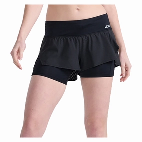 quick dry anti static coating Women's Aero 2-In-1 4 Inch Shorts
