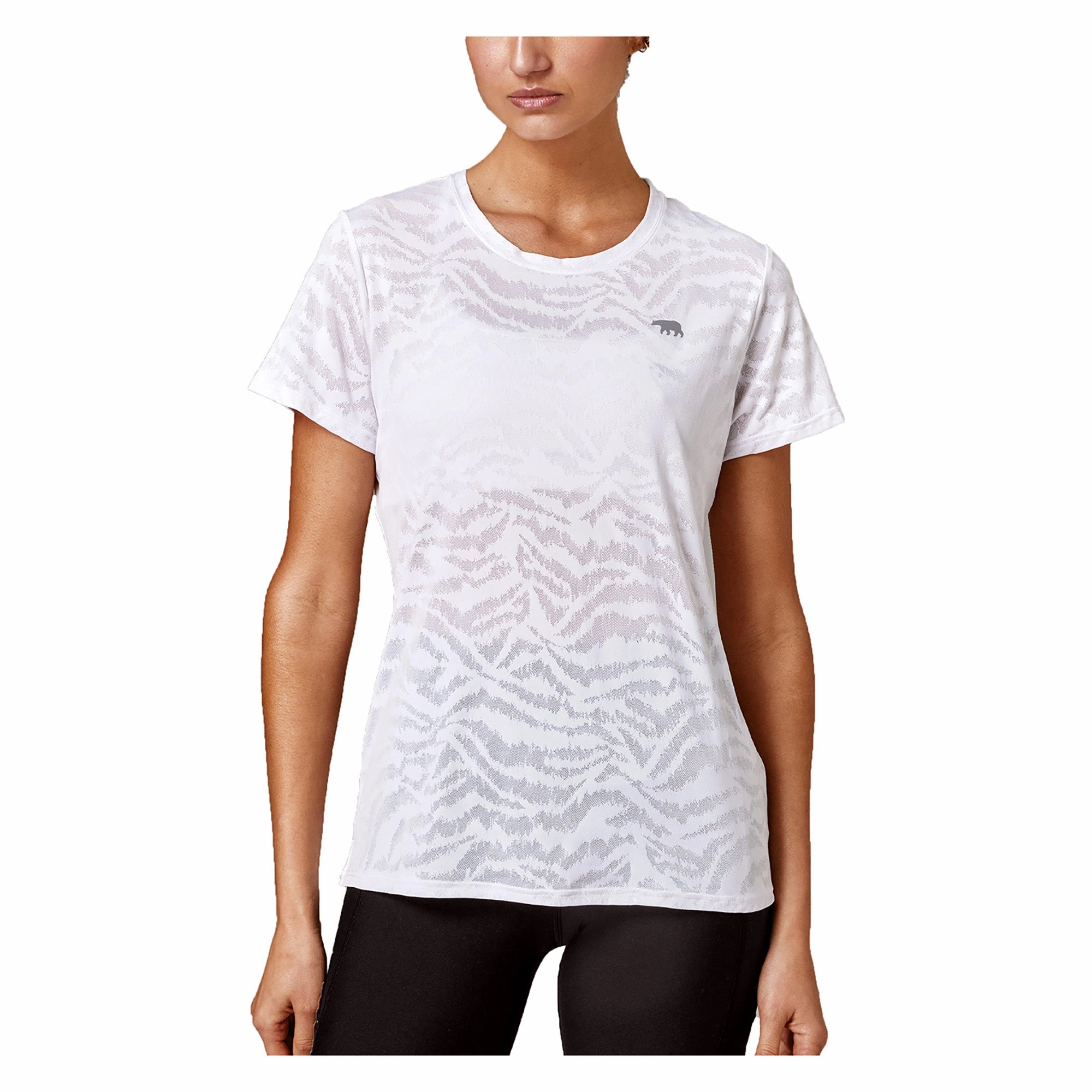 Women's Always Crew Workout Tee Printed Logo