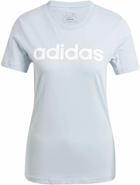 Women's Essentials Slim Logo T-Shirt Stretchable Collar Band Light and Fresh