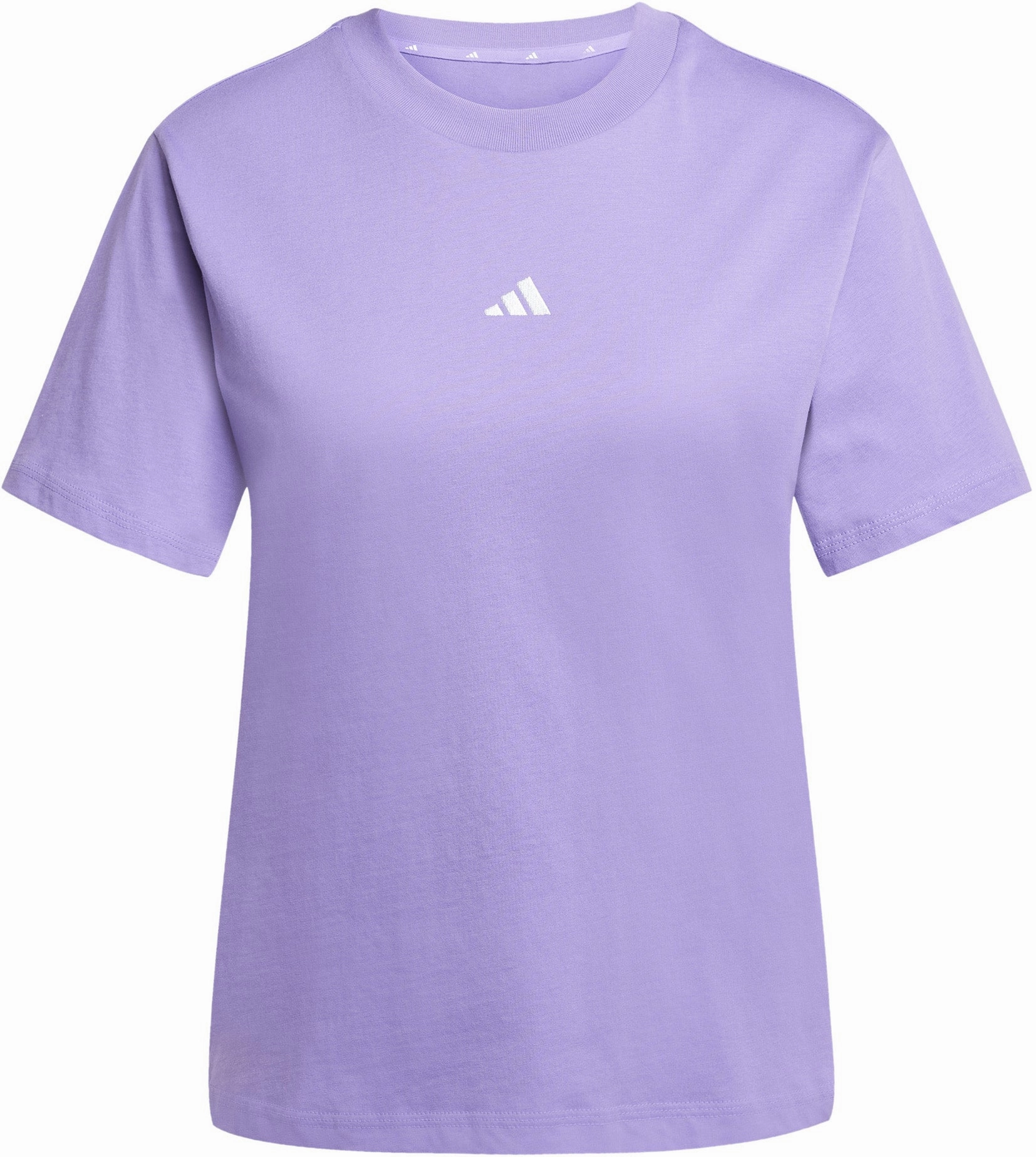 Women's Essentials Small Logo Cotton T-Shirt Yarn Dyed Fabric