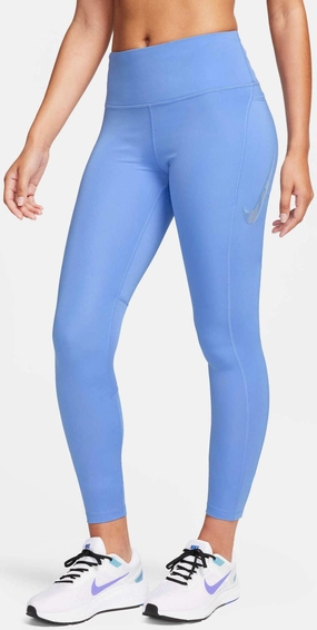Sculpting Fit Gusset Crotch Design Women's Fast Swoosh Mid-Rise 7/8 Leggings