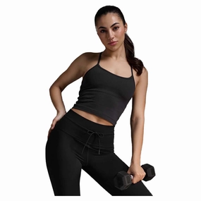 Women's Flex Strappy Crop Tank place hypoallergenic material