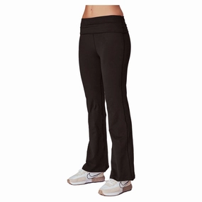 Perfect Design Women's Fold Over 31 Inch Flare Yoga Pants