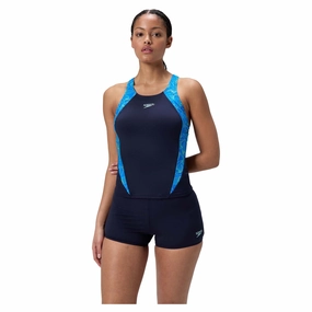 Flexible Bonding Seams Women's Hyperboom Splice Tankini Top & Shorts Set