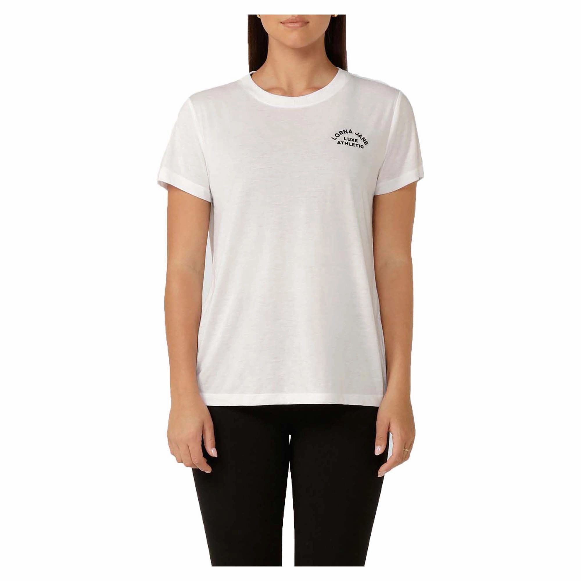 Minimalist Stitching Reinforced Shoulder Stitching Women's Lotus T-Shirt