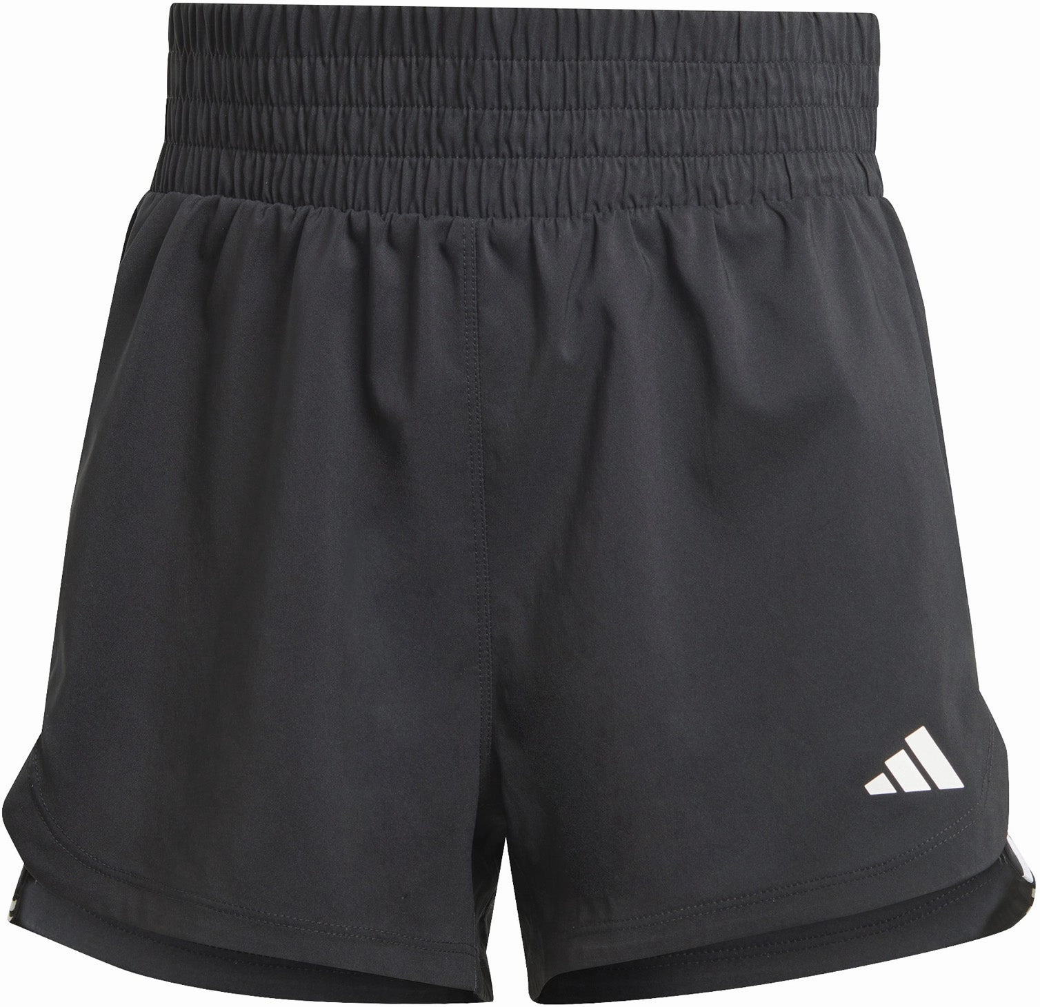 Tailored Fit Snag Free Design Women's Pacer Training 3-Stripes Woven High-Rise Shorts