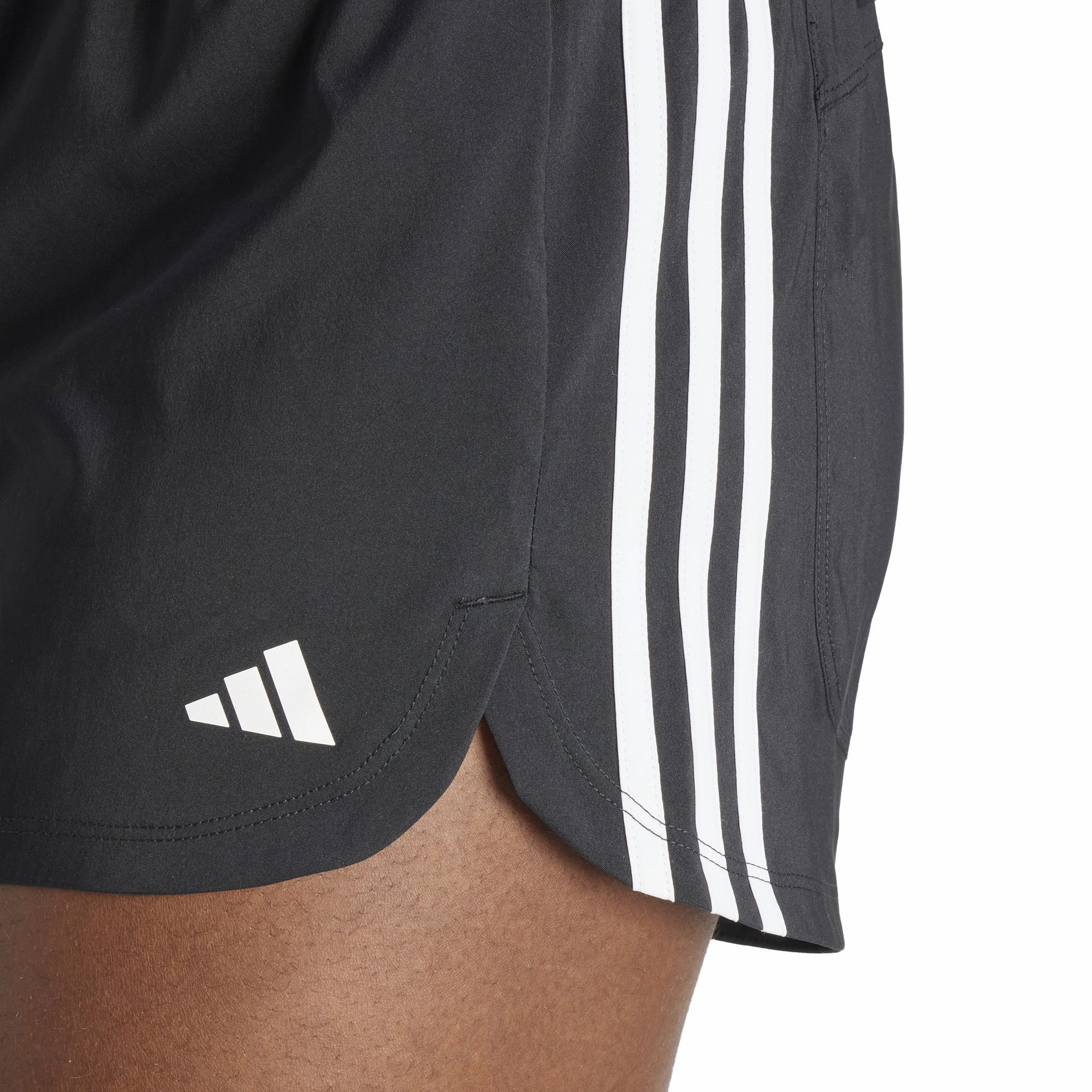 Classic Cut Women's Pacer Training 3-Stripes Woven High-Rise Shorts