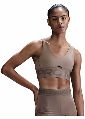 Anti-pilling seams Women's Pro Indy Plunge Medium-Support Padded Sports Bra