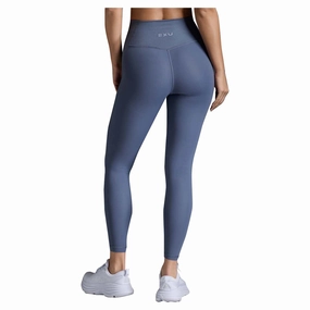 Invisible Waist Quick Release Moisture Management Women's Ribbed Hi-Rise Compression Tights