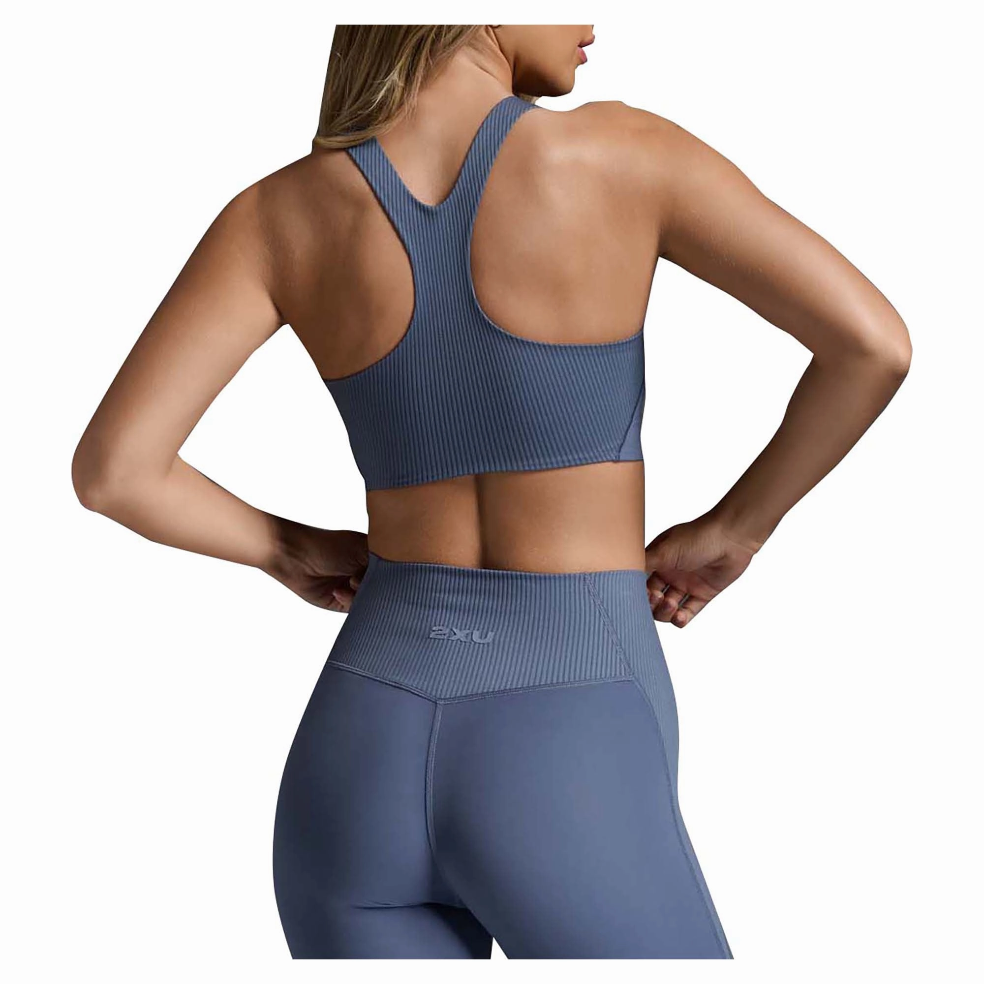Seamless lining Women's Ribbed Longline Sports Bra