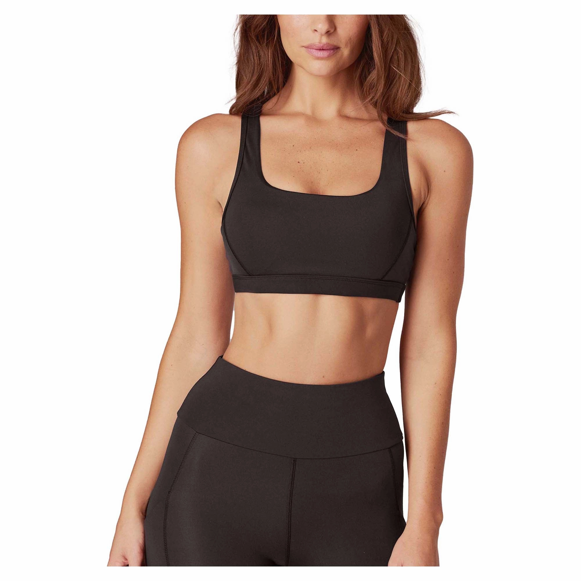 Zigzag stitching seams Women's Runcool Push Up High Support Sports Bra