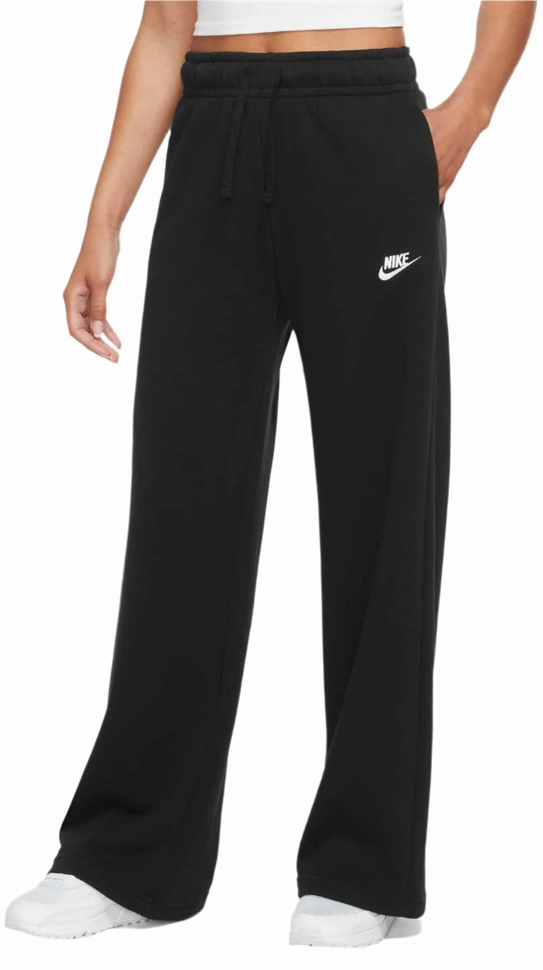 Women's Sportswear Club Fleece Mid-Rise Wide-Leg Sweatpants Metallic accents Recycled fibers
