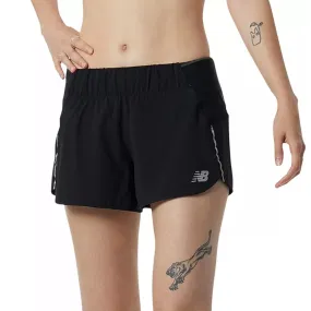 Womens New Balance Impact Run Short - 3 Inch Ocean Fit