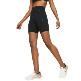Polish Tone Magic Glow Womens Nike Go Firm-Support High-Waisted 8-Inch Biker Shorts with Pockets