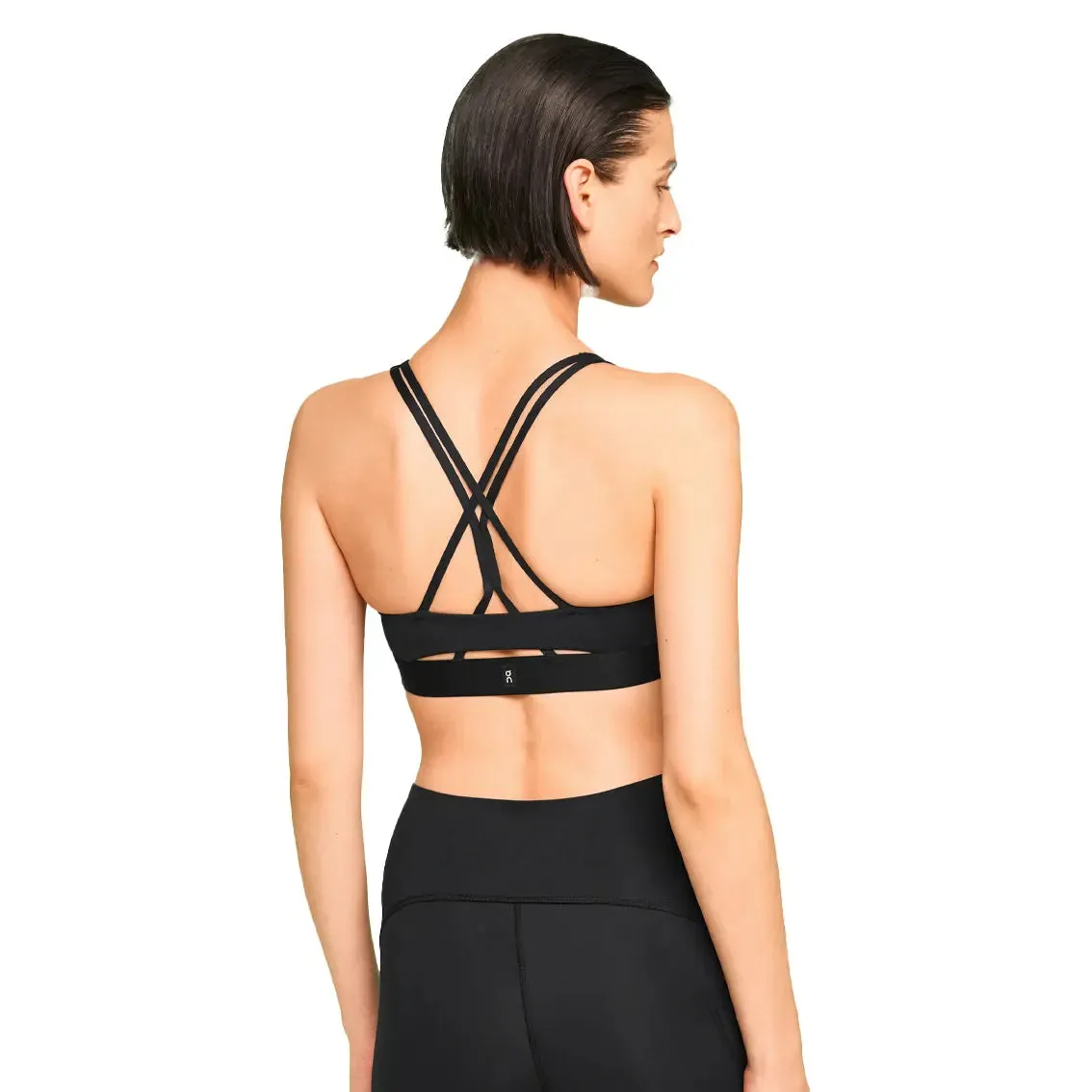 Womens ON Running Movement Bra - Black Inner Glow City Casual