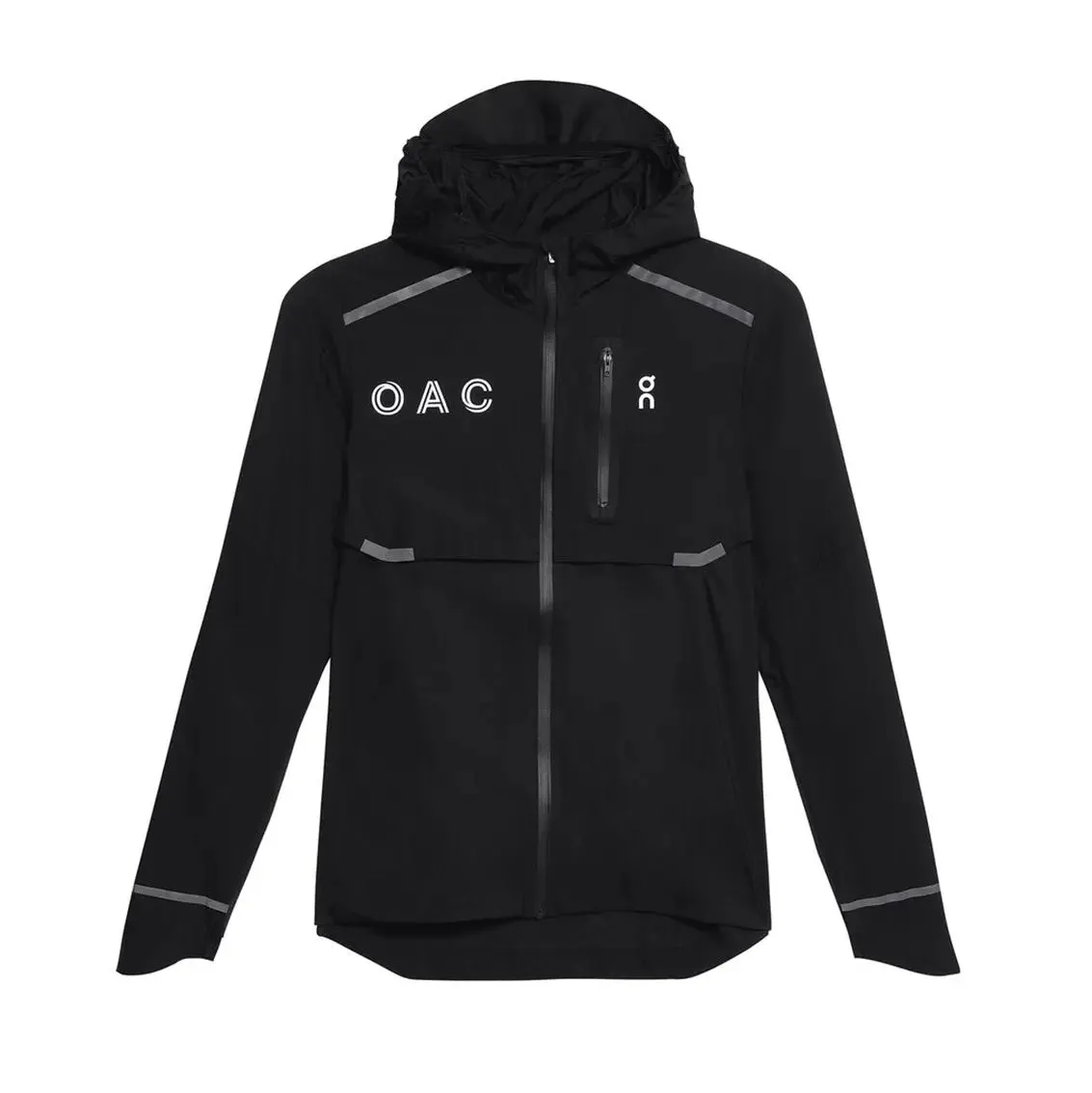 Womens On Running OAC Weather Jacket - Black Seamless Design
