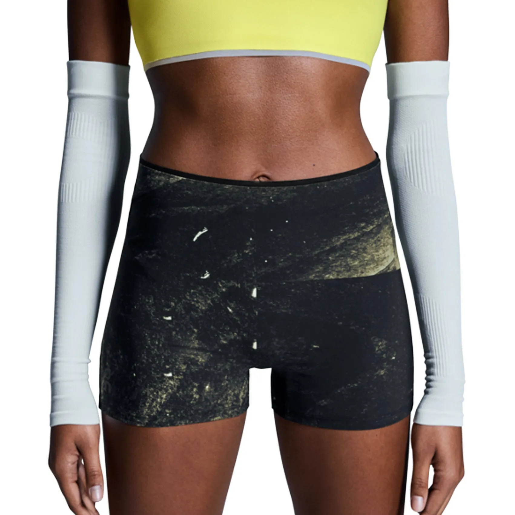 Womens On Running Short Race Tights Clear Glow