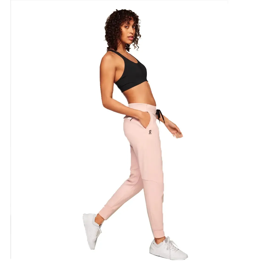 Womens On Running Sweat Pants - Doe Mesh Glow Seamless transition