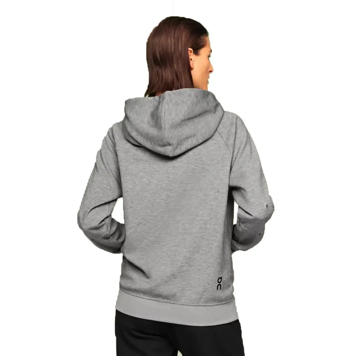 Womens On Running Zipped Hoodie - Grey Modern Look Party Guest