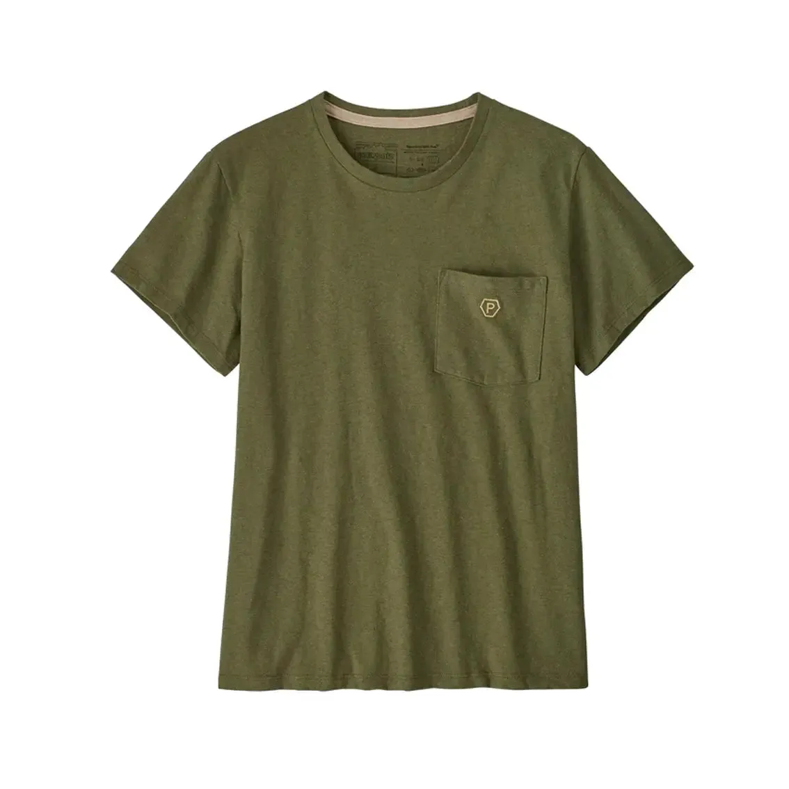 Womens Patagonia Clean Climb Bloom Pocket Responsibili-Tee Party Ready Comfortable Tunic